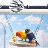 Maxbell Bird Hammock Hideout Exercise Parrot Perch Stand for Budgie Canary Cockatiel