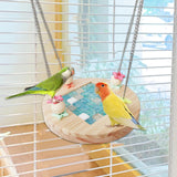 Maxbell Bird Hammock Hideout Exercise Parrot Perch Stand for Budgie Canary Cockatiel