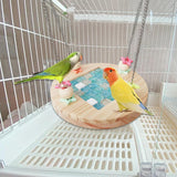Maxbell Bird Hammock Hideout Exercise Parrot Perch Stand for Budgie Canary Cockatiel