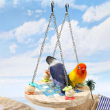 Maxbell Bird Hammock Hideout Exercise Parrot Perch Stand for Budgie Canary Cockatiel