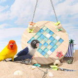 Maxbell Bird Hammock Hideout Exercise Parrot Perch Stand for Budgie Canary Cockatiel