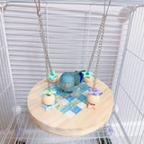 Maxbell Bird Hammock Hideout Exercise Parrot Perch Stand for Budgie Canary Cockatiel