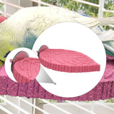 Maxbell Parrot Perch Compact Grinding Stand for Birds for Cockatiels Conures Budgies Pink