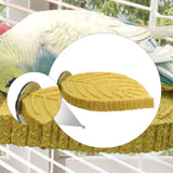Maxbell Parrot Perch Compact Grinding Stand for Birds for Cockatiels Conures Budgies Yellow