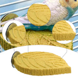 Maxbell Parrot Perch Compact Grinding Stand for Birds for Cockatiels Conures Budgies Yellow