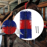 Maxbell Cattle Scratcher Brush Back Scratching Massage Brush for Livestock Cow Horse