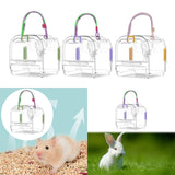 Maxbell Small Animal Carrier Cage Hamster Travel Carrier for Ferret Hedgehog Gerbils green