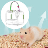 Maxbell Small Animal Carrier Cage Hamster Travel Carrier for Ferret Hedgehog Gerbils green