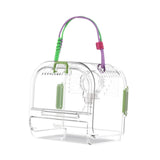 Maxbell Small Animal Carrier Cage Hamster Travel Carrier for Ferret Hedgehog Gerbils green