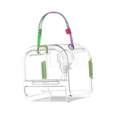 Maxbell Small Animal Carrier Cage Hamster Travel Carrier for Ferret Hedgehog Gerbils green