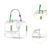 Maxbell Small Animal Carrier Cage Hamster Travel Carrier for Ferret Hedgehog Gerbils green