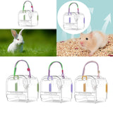 Maxbell Small Animal Carrier Cage Hamster Travel Carrier for Ferret Hedgehog Gerbils green