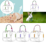 Maxbell Small Animal Carrier Cage Hamster Travel Carrier for Ferret Hedgehog Gerbils green