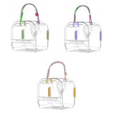 Maxbell Small Animal Carrier Cage Hamster Travel Carrier for Ferret Hedgehog Gerbils green