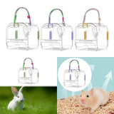 Maxbell Small Animal Carrier Cage Hamster Travel Carrier for Ferret Hedgehog Gerbils green