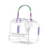 Maxbell Small Animal Carrier Cage Hamster Travel Carrier for Ferret Hedgehog Gerbils violet