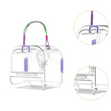 Maxbell Small Animal Carrier Cage Hamster Travel Carrier for Ferret Hedgehog Gerbils violet