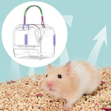 Maxbell Small Animal Carrier Cage Hamster Travel Carrier for Ferret Hedgehog Gerbils violet