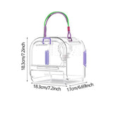 Maxbell Small Animal Carrier Cage Hamster Travel Carrier for Ferret Hedgehog Gerbils violet