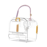 Maxbell Small Animal Carrier Cage Hamster Travel Carrier for Ferret Hedgehog Gerbils yellow