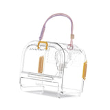 Maxbell Small Animal Carrier Cage Hamster Travel Carrier for Ferret Hedgehog Gerbils yellow