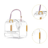 Maxbell Small Animal Carrier Cage Hamster Travel Carrier for Ferret Hedgehog Gerbils yellow