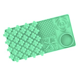 Maxbell Dog Slow Feeder and Lick Mat Training for Puppy Small Animals All Sized Dogs Green