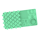 Maxbell Dog Slow Feeder and Lick Mat Training for Puppy Small Animals All Sized Dogs Green