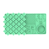 Maxbell Dog Slow Feeder and Lick Mat Training for Puppy Small Animals All Sized Dogs Green