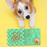 Maxbell Dog Slow Feeder and Lick Mat Training for Puppy Small Animals All Sized Dogs Green