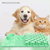 Maxbell Dog Slow Feeder and Lick Mat Training for Puppy Small Animals All Sized Dogs Green