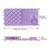 Maxbell Dog Slow Feeder and Lick Mat Training for Puppy Small Animals All Sized Dogs Purple