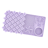 Maxbell Dog Slow Feeder and Lick Mat Training for Puppy Small Animals All Sized Dogs Purple