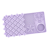 Maxbell Dog Slow Feeder and Lick Mat Training for Puppy Small Animals All Sized Dogs Purple