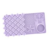 Maxbell Dog Slow Feeder and Lick Mat Training for Puppy Small Animals All Sized Dogs Purple