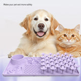 Maxbell Dog Slow Feeder and Lick Mat Training for Puppy Small Animals All Sized Dogs Purple