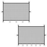 Maxbell Mesh Dog Gate Foldable Portable Cat Door Barrier for Doorways Outdoor Indoor 110cmx72cm