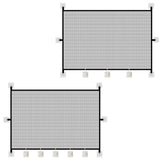 Maxbell Mesh Dog Gate Foldable Portable Cat Door Barrier for Doorways Outdoor Indoor 110cmx72cm