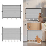 Maxbell Mesh Dog Gate Foldable Portable Cat Door Barrier for Doorways Outdoor Indoor 110cmx72cm