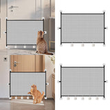 Maxbell Mesh Dog Gate Foldable Portable Cat Door Barrier for Doorways Outdoor Indoor 110cmx72cm