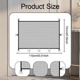 Maxbell Mesh Dog Gate Foldable Portable Cat Door Barrier for Doorways Outdoor Indoor 110cmx72cm
