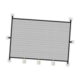 Maxbell Mesh Dog Gate Foldable Portable Cat Door Barrier for Doorways Outdoor Indoor 110cmx72cm