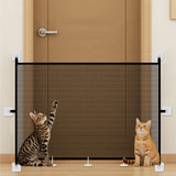 Maxbell Mesh Dog Gate Foldable Portable Cat Door Barrier for Doorways Outdoor Indoor 110cmx72cm