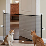 Maxbell Mesh Dog Gate Foldable Portable Cat Door Barrier for Doorways Outdoor Indoor 110cmx72cm