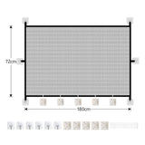 Maxbell Mesh Dog Gate Foldable Portable Cat Door Barrier for Doorways Outdoor Indoor 180cmx72cm