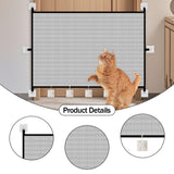 Maxbell Mesh Dog Gate Foldable Portable Cat Door Barrier for Doorways Outdoor Indoor 180cmx72cm