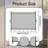 Maxbell Mesh Dog Gate Foldable Portable Cat Door Barrier for Doorways Outdoor Indoor 180cmx72cm