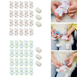 Maxbell 20Pcs Dog Booties Paw Protect Pet Socks for Travel Outdoor Medium Small Dogs Green S