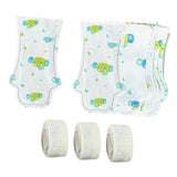 Maxbell 20Pcs Dog Booties Paw Protect Pet Socks for Travel Outdoor Medium Small Dogs Green M