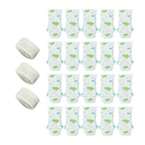 Maxbell 20Pcs Dog Booties Paw Protect Pet Socks for Travel Outdoor Medium Small Dogs Green M